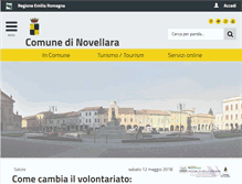 Tablet Screenshot of comunedinovellara.gov.it